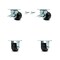 Service Caster 3.25 Inch Phenolic Caster Set with 2 Brakes/Swivel Lock 2 Rigid SCC-30CS3420-PHB-SLB-BSL-2-R-2 - alternate 1